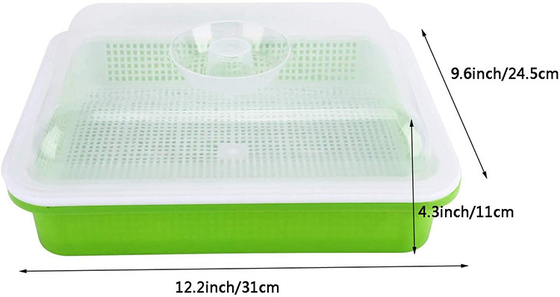 カバーふたの台所使用を用いる再生利用できるPP Microgreenの発生の皿