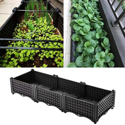 80cmの長さ車輪プラスチック長いプランター箱のガの証拠の野菜プランター箱