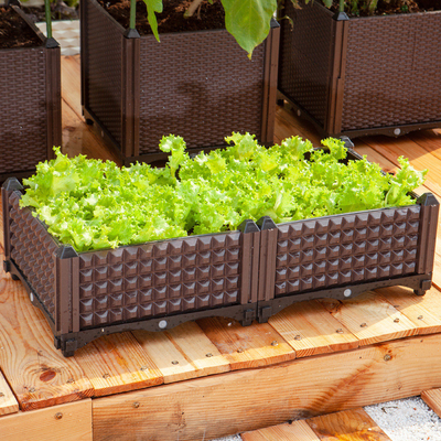箱を植える屋外および屋内花のためのサポートが付いている高い庭のベッド・カバーのプラスチック高い庭のベッド