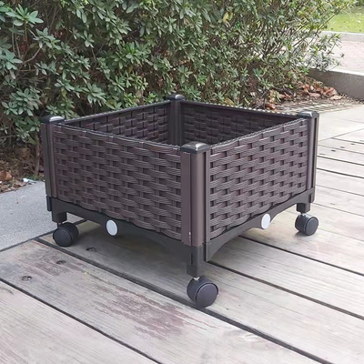 バレンタイン デーの休日の車輪の通気性のポリプロピレンのプラスチック プランター