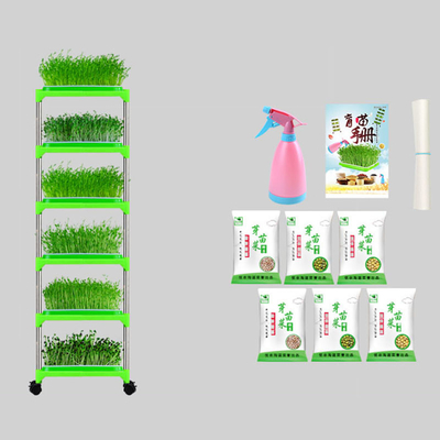 PEの環境に優しい上塗を施してある実生植物の皿の立場のリョクトウの発生の皿