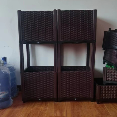 PVC プラスチック菜園屋外フラワー ボックス スクエア