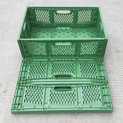 カスタマイズされたスーパーマーケットのプラスチック折るバスケットの野菜食糧交通機関